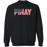 Pinay with US Flag Embedded Unisex Crewneck Pullover Sweatshirt